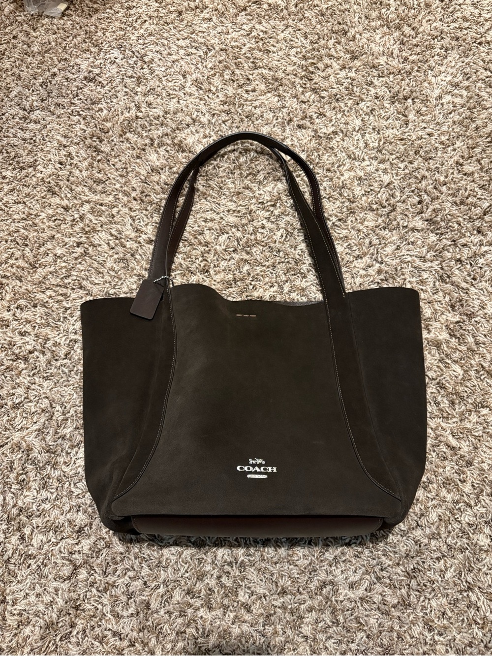 Coach Hadley tote bag in suede